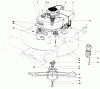 Toro 20696 - Lawnmower, 1976 (6000001-7999999) Listas de piezas de repuesto y dibujos ENGINE ASSEMBLY (MODEL 20696)