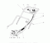 Toro 20657 - Lawnmower, 1977 (7000001-7999999) Listas de piezas de repuesto y dibujos HANDLE ASSEMBLY (MODEL NO. 20517)