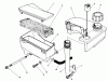 Toro 20522C - Lawnmower, 1986 (6000001-6999999) Listas de piezas de repuesto y dibujos AIR CLEANER & FUEL TANK ASSEMBLY
