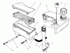 Toro 20522C - Lawnmower, 1987 (7000001-7999999) Listas de piezas de repuesto y dibujos AIR CLEANER & FUEL TANK ASSEMBLY (ENGINE MODEL NO. VMG6)
