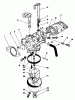 Toro 20522C - Lawnmower, 1987 (7000001-7999999) Listas de piezas de repuesto y dibujos CARBURETOR ASSEMBLY (ENGINE MODEL NO. VMG6)