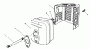 Toro 20522C - Lawnmower, 1987 (7000001-7999999) Listas de piezas de repuesto y dibujos MUFFLER ASSEMBLY (ENGINE MODEL NO. VMG6)