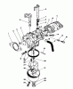 Toro 20526 - Lawnmower, 1987 (7000001-7999999) Listas de piezas de repuesto y dibujos CARBURETOR ASSEMBLY (MODEL NO. VMG6)