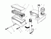 Toro 20526 - Lawnmower, 1988 (8000001-8999999) Listas de piezas de repuesto y dibujos AIR CLEANER & FUEL TANK ASSEMBLY (MODEL NO. VMH7)