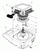 Toro 20526C - Lawnmower, 1987 (7000001-7999999) Listas de piezas de repuesto y dibujos RECOIL ASSEMBLY (MODEL NO. VMG6)