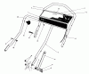 Toro 20526C - Lawnmower, 1989 (9000001-9999999) Listas de piezas de repuesto y dibujos CONTROL PANEL HANDLE ASSEMBLY