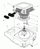 Toro 20526C - Lawnmower, 1989 (9000001-9999999) Listas de piezas de repuesto y dibujos RECOIL ASSEMBLY (MODEL NO. VMG6)