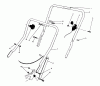 Toro 20531 - Lawnmower, 1989 (9000001-9999999) Listas de piezas de repuesto y dibujos HANDLE ASSEMBLY