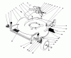 Toro 20532 - Lawnmower, 1989 (9000001-9999999) Listas de piezas de repuesto y dibujos HOUSING ASSEMBLY (USED ON SER. NOS. 9000101-9001531, 9004073 AND UP)