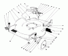 Toro 20532 - Lawnmower, 1989 (9000001-9999999) Listas de piezas de repuesto y dibujos HOUSING ASSEMBLY (USED ON SER. NOS. 9001532 THRU 9004072)
