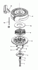 Toro 20532 - Lawnmower, 1989 (9000001-9999999) Listas de piezas de repuesto y dibujos REWIND STARTER NO. 590635