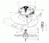 Toro 20550 - Lawnmower, 1975 (5000001-5999999) Listas de piezas de repuesto y dibujos ENGINE ASSEMBLY