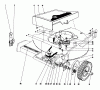 Toro 20550 - Lawnmower, 1975 (5000001-5999999) Listas de piezas de repuesto y dibujos FRONT WHEEL AND PIVOT ARM ASSEMBLY