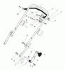Toro 20560 - Lawnmower, 1983 (3000001-3999999) Listas de piezas de repuesto y dibujos HANDLE ASSEMBLY