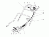 Toro 20562 - Lawnmower, 1976 (6000001-6999999) Listas de piezas de repuesto y dibujos HANDLE ASSEMBLY