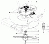 Toro 20562 - Lawnmower, 1977 (7000001-7999999) Listas de piezas de repuesto y dibujos ENGINE ASSEMBLY (MODEL NO. 20562)