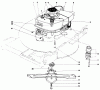Toro 20562 - Lawnmower, 1977 (7000001-7999999) Listas de piezas de repuesto y dibujos ENGINE ASSEMBLY (MODEL NO. 20673)