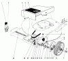 Toro 20562 - Lawnmower, 1977 (7000001-7999999) Listas de piezas de repuesto y dibujos FRONT WHEEL AND PIVOT ARM ASSEMBLY