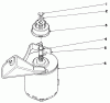 Toro 20562 - Lawnmower, 1977 (7000001-7999999) Listas de piezas de repuesto y dibujos STARTER MOTOR (MODEL NO. 20673)