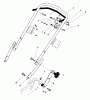 Toro 20574 - Lawnmower, 1983 (3000001-3999999) Listas de piezas de repuesto y dibujos HANDLE ASSEMBLY