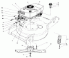 Toro 20574 - Lawnmower, 1985 (5000001-5999999) Listas de piezas de repuesto y dibujos ENGINE ASSEMBLY