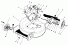 Toro 20574 - Lawnmower, 1986 (6000001-6999999) Listas de piezas de repuesto y dibujos HOUSING ASSEMBLY