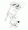 Toro 20574 - Lawnmower, 1988 (8000001-8999999) Listas de piezas de repuesto y dibujos HANDLE ASSEMBLY