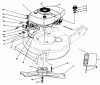 Toro 20574 - Lawnmower, 1989 (9000001-9999999) Listas de piezas de repuesto y dibujos ENGINE ASSEMBLY