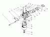Toro 20581C - Lawnmower, 1988 (8000001-8999999) Listas de piezas de repuesto y dibujos CARBURETOR ASSEMBLY (ENGINE MODEL NO. 47PF5 & 47PG6)