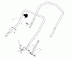 Toro 20581C - Lawnmower, 1988 (8000001-8999999) Listas de piezas de repuesto y dibujos HANDLE ASSEMBLY