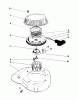 Toro 20581C - Lawnmower, 1988 (8000001-8999999) Listas de piezas de repuesto y dibujos RECOIL ASSEMBLY (ENGINE MODEL NO. 47PH7)