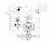Toro 20584 - Lawnmower, 1987 (7000001-7999999) Listas de piezas de repuesto y dibujos BLADE BRAKE CLUTCH ASSEMBLY