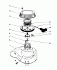 Toro 20584 - Lawnmower, 1987 (7000001-7999999) Listas de piezas de repuesto y dibujos RECOIL ASSEMBLY (ENGINE MODEL NO. 47PF5 & 47PG6)