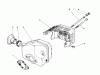 Toro 20584 - Lawnmower, 1988 (8000001-8999999) Listas de piezas de repuesto y dibujos MUFFLER ASSEMBLY (ENGINE MODEL NO. 47PH7)