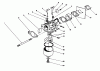 Toro 20584C - Lawnmower, 1989 (9000001-9999999) Listas de piezas de repuesto y dibujos CARBURETOR ASSEMBLY (ENGINE MODEL NO. 47PJ8)