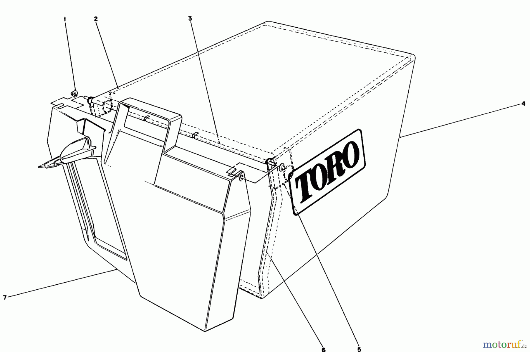  Toro Neu Mowers, Walk-Behind Seite 1 20584C - Toro Lawnmower, 1989 (9000001-9999999) GRASS BAG ASSEMBLY NO. 11-0159
