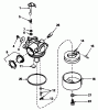 Toro 20586 - Lawnmower, 1986 (6000001-6999999) Listas de piezas de repuesto y dibujos CARBURETOR NO. 632098