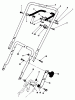 Toro 20586 - Lawnmower, 1986 (6000001-6999999) Listas de piezas de repuesto y dibujos HANDLE ASSEMBLY