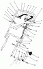 Toro 20586 - Lawnmower, 1989 (9000001-9999999) Listas de piezas de repuesto y dibujos HANDLE & THROTTLE CONTROL ASSEMBLY
