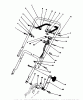 Toro 20586C - Lawnmower, 1989 (9000001-9999999) Listas de piezas de repuesto y dibujos HANDLE & THROTTLE CONTROL ASSEMBLY
