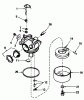 Toro 20588 - Lawnmower, 1986 (6000001-6999999) Listas de piezas de repuesto y dibujos CARBURETOR NO. 632098
