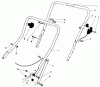 Toro 20588 - Lawnmower, 1986 (6000001-6999999) Listas de piezas de repuesto y dibujos HANDLE ASSEMBLY