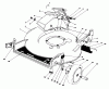Toro 20588 - Lawnmower, 1987 (7000001-7999999) Listas de piezas de repuesto y dibujos HOUSING ASSEMBLY