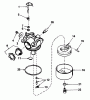 Toro 20588C - Lawnmower, 1988 (8000001-8999999) Listas de piezas de repuesto y dibujos CARBURETOR NO. 632098