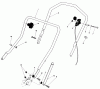 Toro 20610C - Lawnmower, 1985 (5000001-5999999) Listas de piezas de repuesto y dibujos HANDLE ASSEMBLY