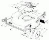 Toro 20610C - Lawnmower, 1985 (5000001-5999999) Listas de piezas de repuesto y dibujos HOUSING ASSEMBLY