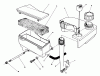 Toro 20620 - Lawnmower, 1987 (7000001-7999999) Listas de piezas de repuesto y dibujos AIR CLEANER & FUEL TANK ASSEMBLY (MODEL NO. VMG6)