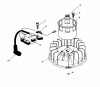 Toro 20620 - Lawnmower, 1988 (8000001-8999999) Listas de piezas de repuesto y dibujos MAGNETO & FLYWHEEL ASSEMBLY (MODEL NO. VMH7)