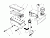 Toro 20620C - Lawnmower, 1988 (8000001-8999999) Listas de piezas de repuesto y dibujos AIR CLEANER & FUEL TANK ASSEMBLY (MODEL NO. VMH7)