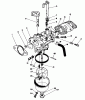 Toro 20622 - Lawnmower, 1987 (7000001-7999999) Listas de piezas de repuesto y dibujos CARBURETOR ASSEMBLY (MODEL NO. VMF5)